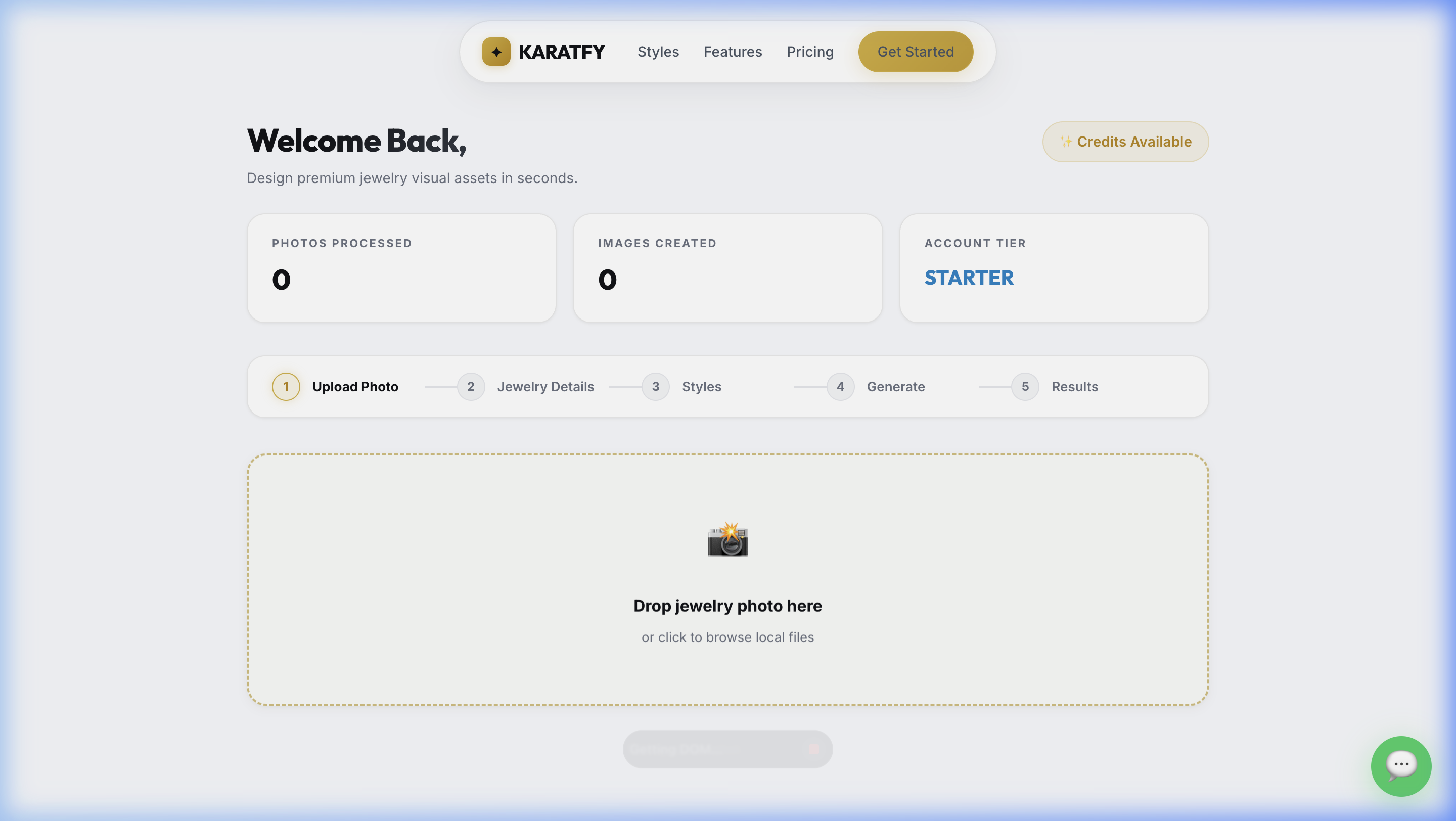 Real AI Studio — Upload & Configure